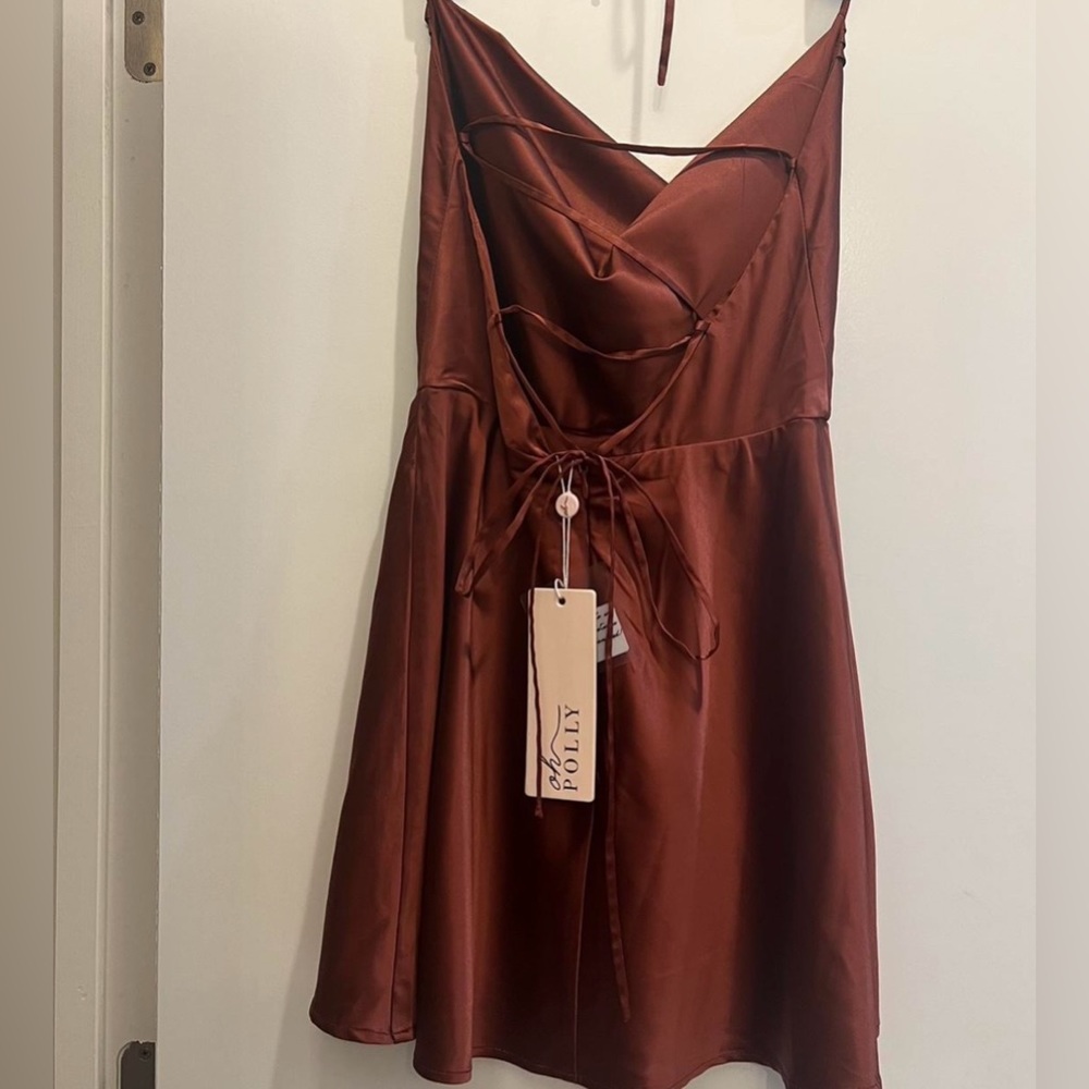 Oh Polly Lenora dress in brick color - Picture 5 of 7